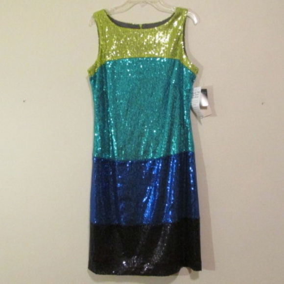 Gabby Skye Sequined Sheath Dress, NWT, Size 8 - Picture 1 of 5